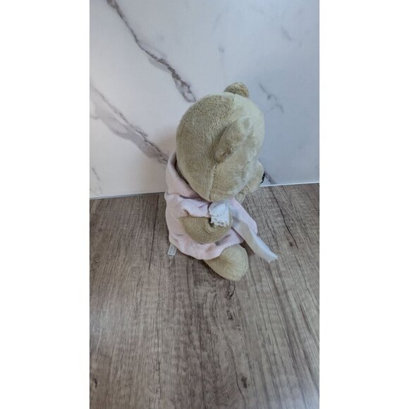 Ganz Soft Plush Teddy Bear With Pink Robe & "Get Well Soon" Blanket - Picture 6 of 9